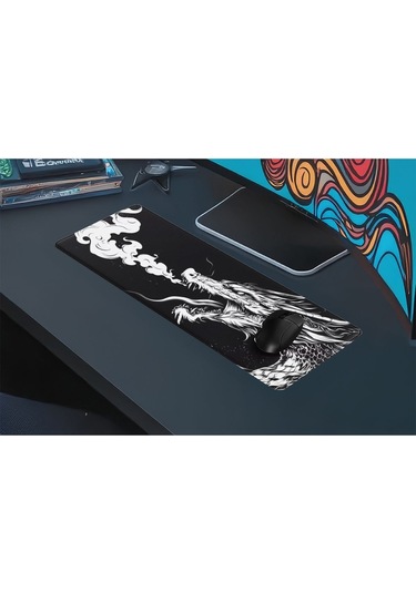 Gaming Oyuncu Xl Mouse Pad Kaydırmaz Dikişli 80 30 Cm Mousepad 56