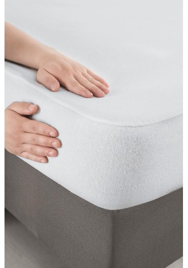 Alez Micro Fitted Yatak Koruyucu 100 200 Cm Beyaz
