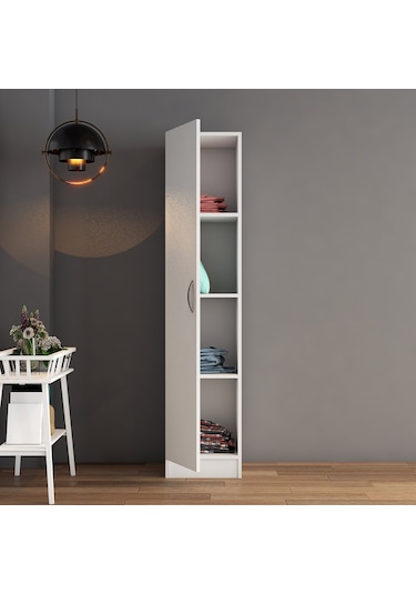 tanmob 1 Kapılı Gardrop Beyaz - Grd0301