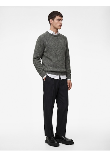 Koton Regular Fit Uzun Kollu Bisiklet Yaka Triko Kazak Antrasit 6wam70077ht Antrasit