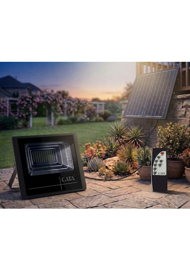 Cata Ct 4650 Amazon Kumandalı 300w Solar Led Projektör 6400k Beyaz Işık