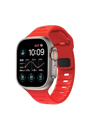 Apple Uyumlu  Watch 9-8-7-6-5-4-3-se / 38-40-41 Mm Armour Dynamıc Silikon Kordon