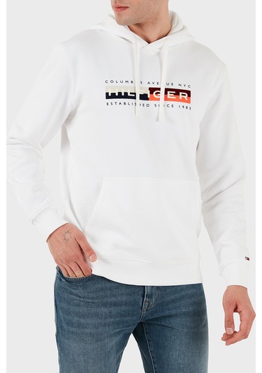 Tommy Hilfiger Erkek Sweat Mw0mw40041 Ybr Beyaz Beyaz Tommy Hilfiger Erkek Sweat Mw0mw40041 Ybr Beyaz Beyaz