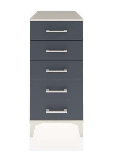 Kronos Komodin 5 Çekmeceli 44x59x96 Aytaşı-antrasit Aytaşı
