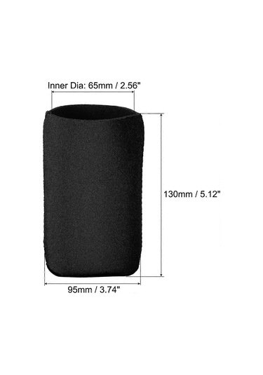 Dar Kutular Ve Şişeler İçin Yalıtımlı Katlanabilir Neopren Kılıflar, Siyah 3'lü Paket, Siyah Diğer