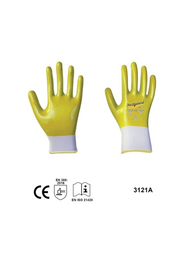 Bestguard Tbw31 Tam Kaplı Sarı Eldiven