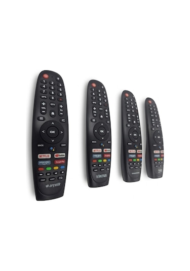 Altus  Ses Komutlu Bluetooth Android Tv Kumandası - Netflix / Youtube Tuşlu