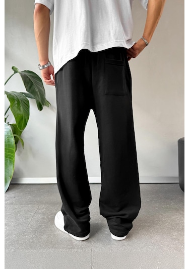 Flaw Atelier Baggy Eşofman Altı Siyah Siyah