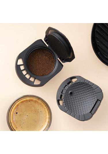 Honmex Ev Kullanıma Uygun 8g Kapasiteli Tekrarlı Kullanım Kahve Kapsülü Dönüştürücü, Piccolo Xs/genio S Uyumlu, Kolay Yıkama, Ekonomik Ve Çevre Dost Kahve Makinesi Aksesuarı Siyah