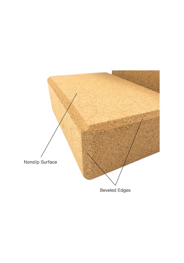 Ranyeek Yoga Seti: Yoğunluklu Mantar Yoga Bloku 24x16x8.8cm + Siyah Esneklik Kayışı 183x3.8cm - Denge Ve Esneklik İçin, Ev/ofis/uzaktan Kullanıma Uygun Çok Renkli