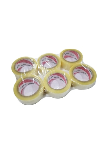 Astel Koli Bandı 45 X 100 Metre Şeffaf Koli Bant 6'Lı Paket (474875273)