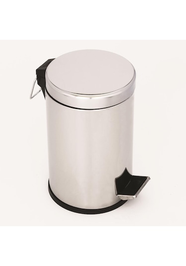 LİDER 30 LT ÇÖP KOVASI (PEDALLI) Krom
