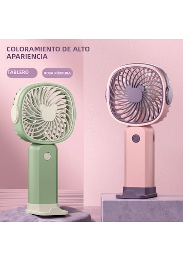 Masaüstü Telefon Tutucu İle Mini Usb Taşınabilir Fan F4 Pembe,