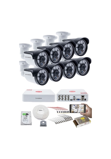 8'li Kamera Seti - 5mp Sony Seculens Kdj-8s-6al-ss-v1