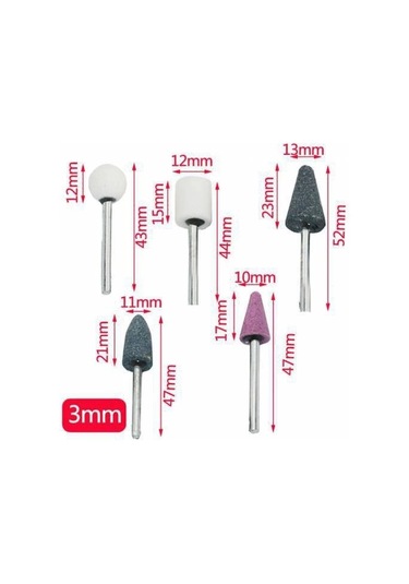 Mini Taş Zımpara Matkap Ucu Seti 10 Parça