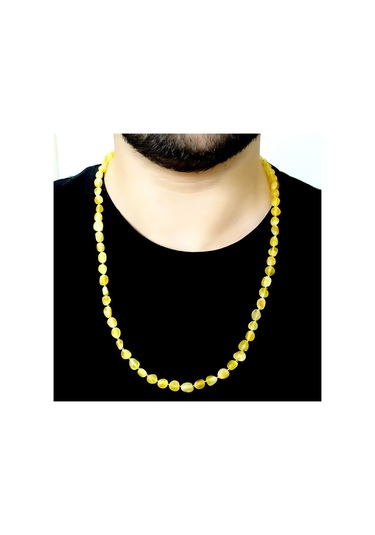 Sertifikalı Ukrayna Damla Kehribar Kolye N11.37222 Gümüş