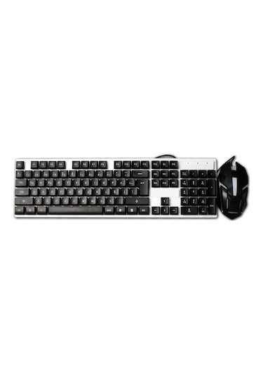 Owwotech Polygold OW8017 Işıklı Oyuncu Kablolu Oyuncu Klavye Ve Mouse Seti Gaming Set