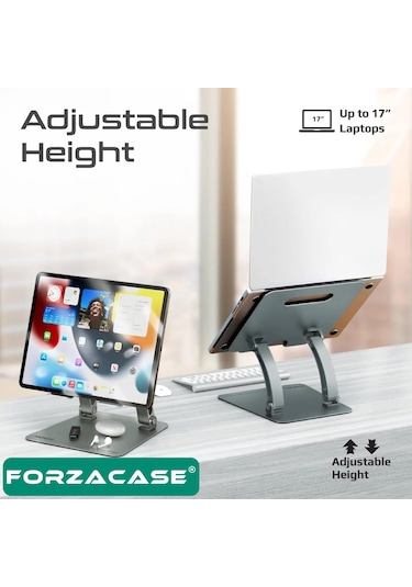 Laptop Standı Katlanabilir Masaüstü Açı Ayarlı Alüminyum - Fc810