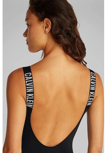 Calvin Klein Scoop Back One Pıece Siyah