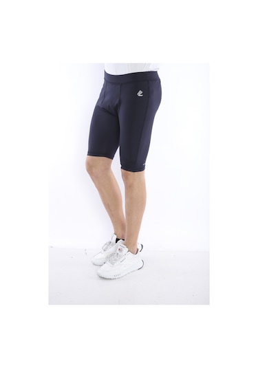 Escetic Erkek Spor Lacivert Kısa Tayt -CC- B1130-4023