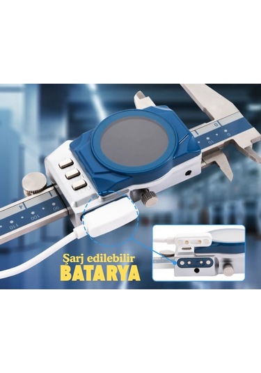 Dasqua 3004-0005 Dijital Ekranlı Saatli Kumpas 0-150mm