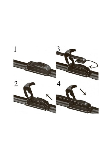 Skyway Silikondan Yapılmış Cam Silecek Fırçası 400 Mm, Kancalı 151295938
