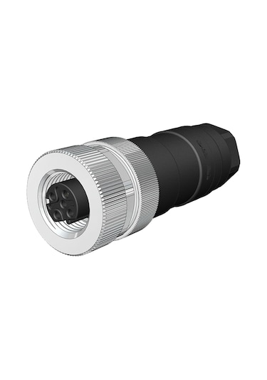 Zhong M12pg-d5a ,düz/seyyar M12/5pin/dişi D-code Konnektör