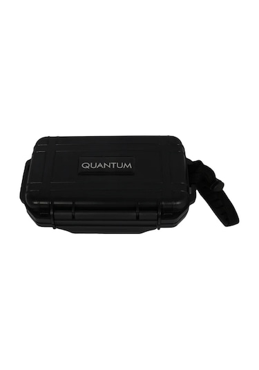 Quantum Seyahat Tipi 5 Taşıma Kordonlu Siyah Humidor Puro Kutusu