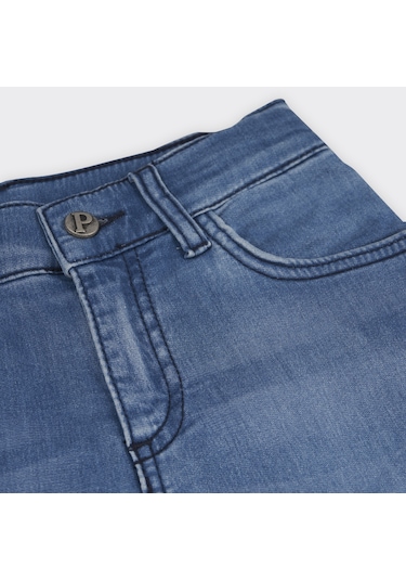 Panço Erkek Çocuk Yıkamalı Denim Şort 2411bk07021-4320 001
