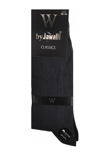By Jawalli Erkek Pamuk Çorap 10'lu Paket-Antrasit