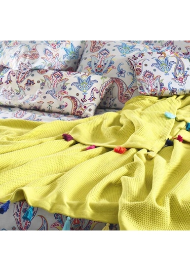 Iyi Geceler Istanbul Up Style Çift Kişilik Pike Takımı Sarı