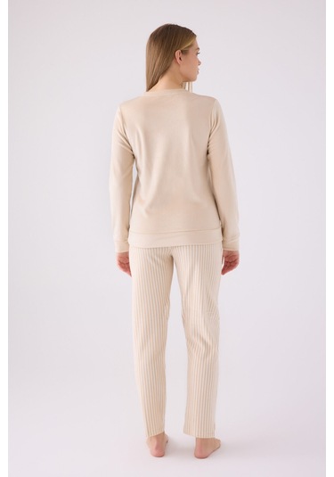 Pierre Cardin Kadın Krem Pijama Takımı Pc8916-s-v2 Krem