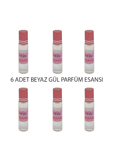 Rose White Beyaz Gül Parfüm Esansı 6 x 10 ML