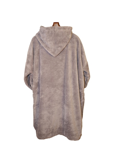 Rokeff Wellsoft Tek Kişilik Giyilebilir Battaniye Gri S/m