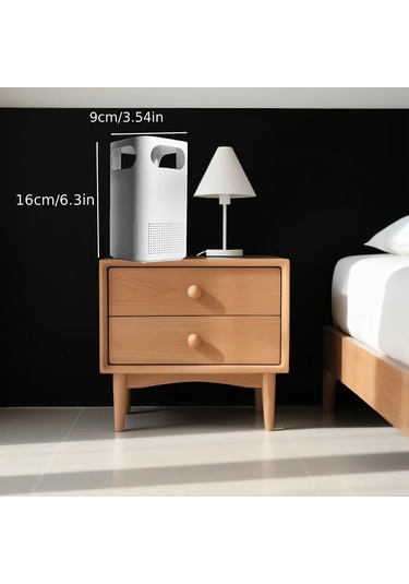 Xuweiwei 2025 Usb Hava Temizleyici Beyaz Takılabilir Pil Gerektirmez Ev Ofis Yurt İçin Koku Giderme Evcil Hayvan Tüyü Emme Sessiz Çalışma