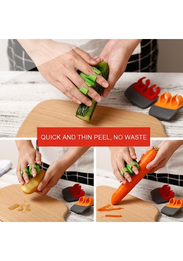 Patates, Meyve, Mutfak Sebze Soyucu İçin Palmiye Eli İşemek Turuncu , Boyut:2 Adet Turuncu Beyaz