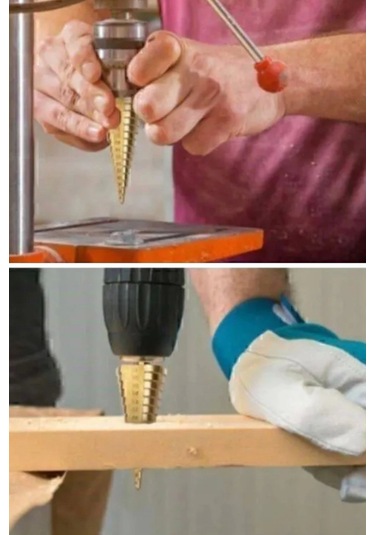 3 Parça Kademeli Matkap Ucu Paslanmaz Uç Alüminyum Sac Demir Delme Seti