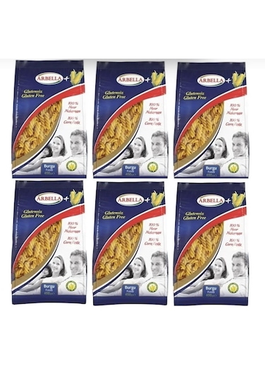 Glutensiz Burgu Makarna 400 Gr Avantajlı X 6 Adet