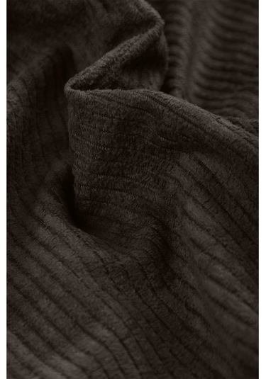 Deepsea Kahve Cepli Likralı Kadife Kumaş Rahat Kesim Erkek Gömlek Yumuşak Dokulu, Şık Tasarım Gömlek 2600759 Kahve