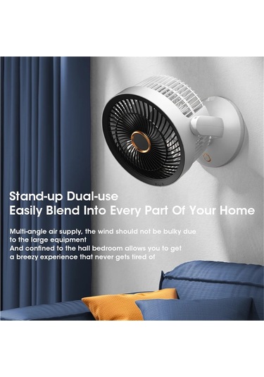 Jialan Usb Hava Sirkülasyonu Elektrikli Fan Şarj Edilebilir Masa