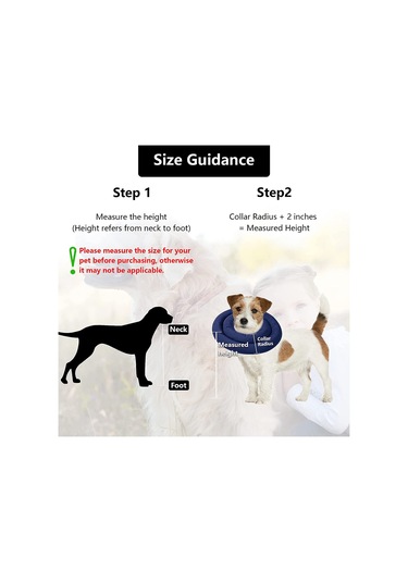 Geeroyoo Evcil Hayvanlar İçin Ayarlanabilir Boyunluk - Yara Koruma Ve Tırmalama Önleyici, Lacivert, 35cm Çap, Hafif Ve Konforlu. Mavi