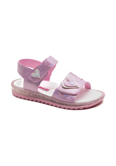 Arzen Bebe Kız Çocuk Sandalet Kalpli Pembe