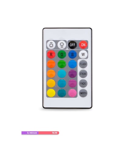 ACK IR RGB Kumandası 12V 96W