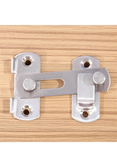 Kosona Paslanmaz Çelik Evcil Hayvan Kapısı Kilidi - 180 Derece Kaydırmalı Kilit Ve Vida Seti