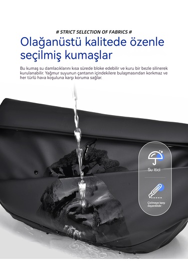 Trendy Erkek Çapraz Askılı Çanta-gri Grı