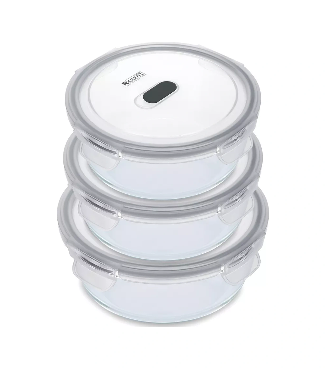 Regent İnox Kapaklı Cam Yemek Kabı 178827415 Beyaz