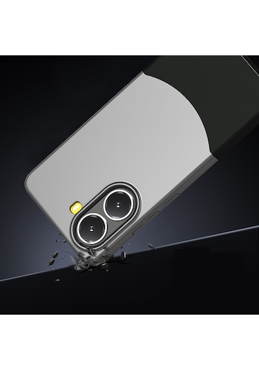 Toyigoo Poco X7 Pro Kılıf Mıknatıslı Duble Kapak - Gri Gri