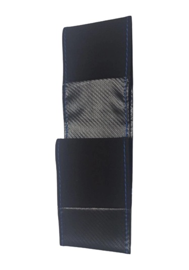 Ssangyong Kyron Carbon Alkantara Direksiyon Kılıfı Mavi İp Yüzük