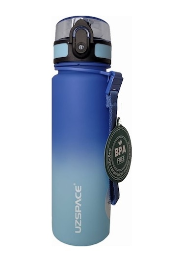 Uzspace Tritan Su Matarası 500ml Vgn3026 Dark Blue Light Blue