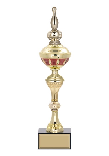 Odak Kupa - Figürlü Kupalar - Bowling / Labut Figürlü Kupalar Fg-064 C - 42 Cm Altın - Beyaz